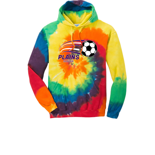 ADULT Tie-Dye Pullover Hooded Sweatshirt - PLAINS