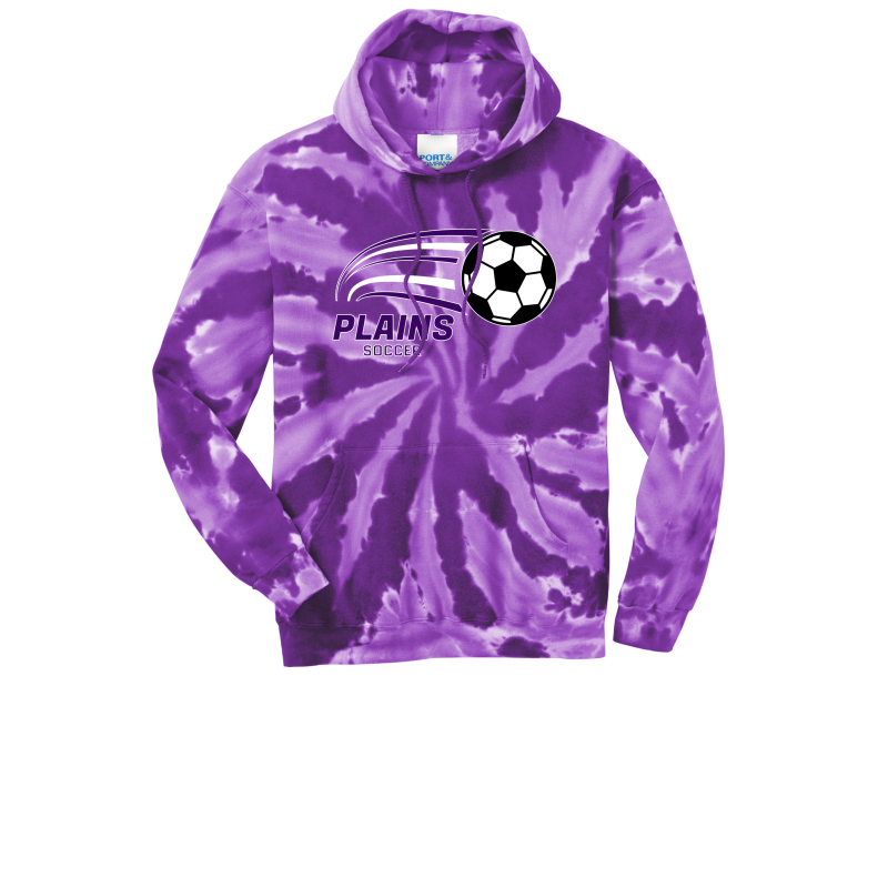 YOUTH Tie-Dye Pullover Hooded Sweatshirt - PLAINS