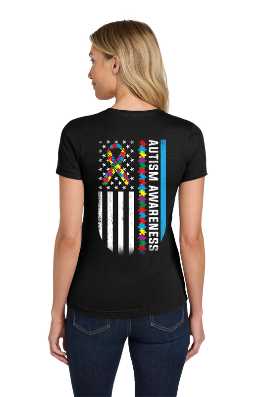 WOMEN'S Autism Awareness Flag ss