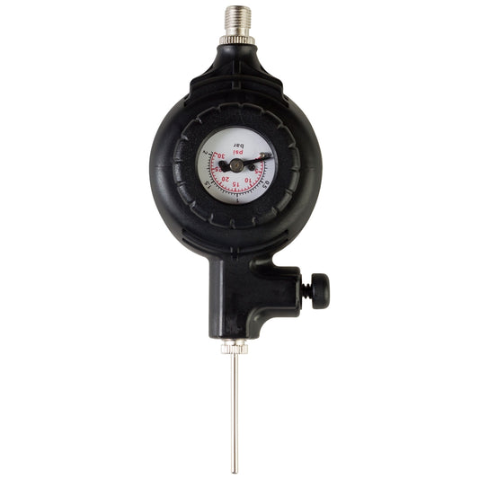 PRESSURE GAUGE WITH RELEASE BUTTON