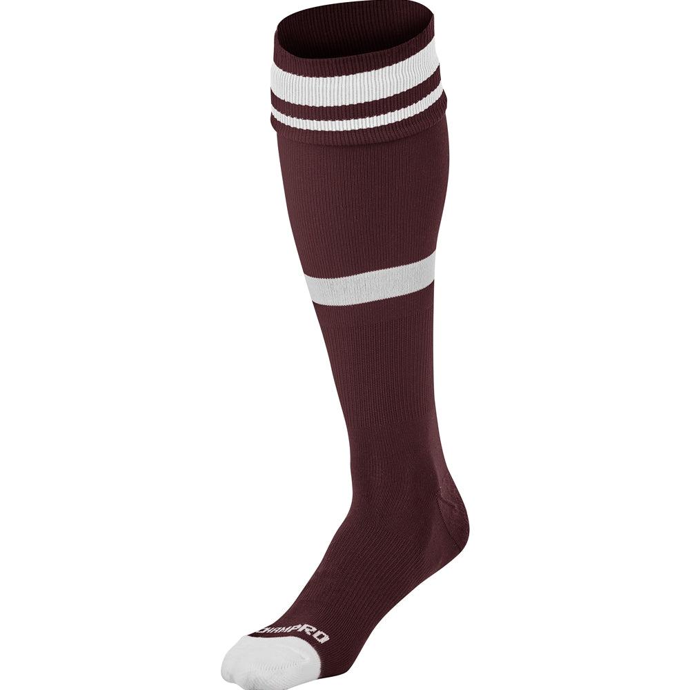 Maroon, White