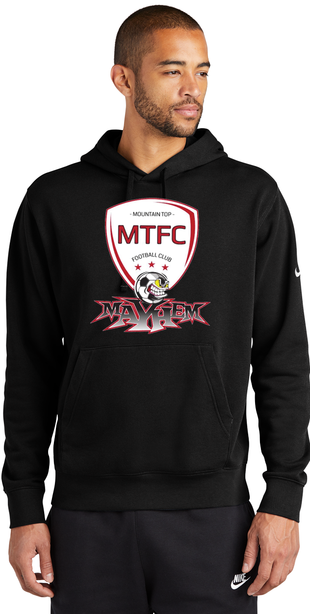 Nike Club Fleece Sleeve Swoosh Pullover Hoodie - MAYHEM