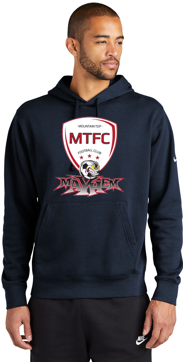 Nike Club Fleece Sleeve Swoosh Pullover Hoodie - MAYHEM