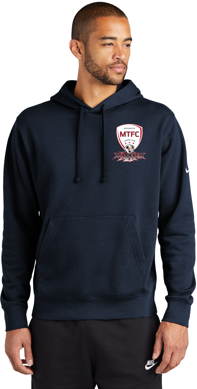 Nike Club Fleece Sleeve Swoosh Pullover Hoodie - MAYHEM