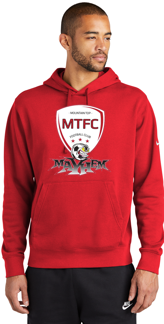 Nike Club Fleece Sleeve Swoosh Pullover Hoodie - MAYHEM