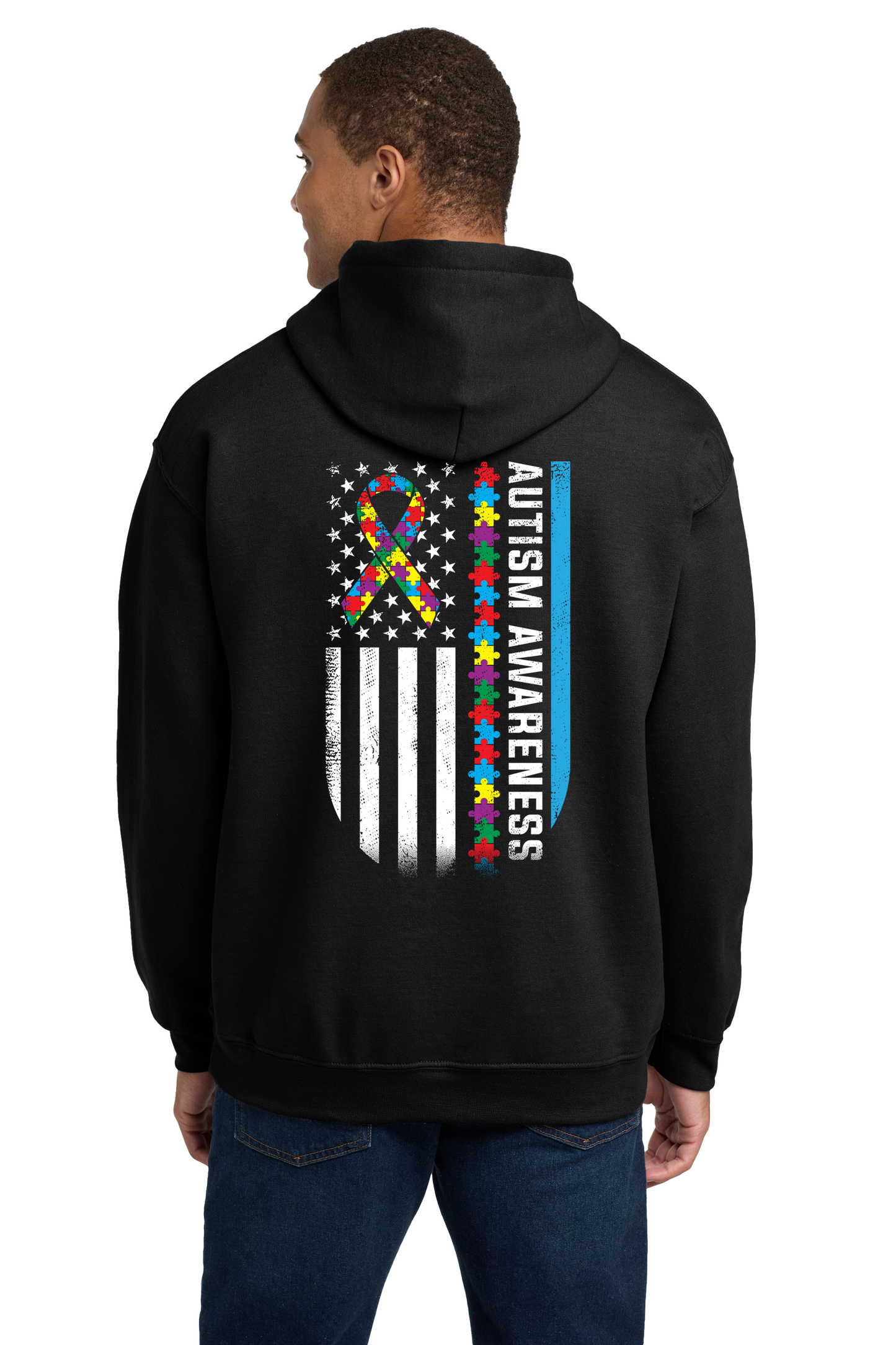 AUTISM AWARENESS FLAG HOODIE
