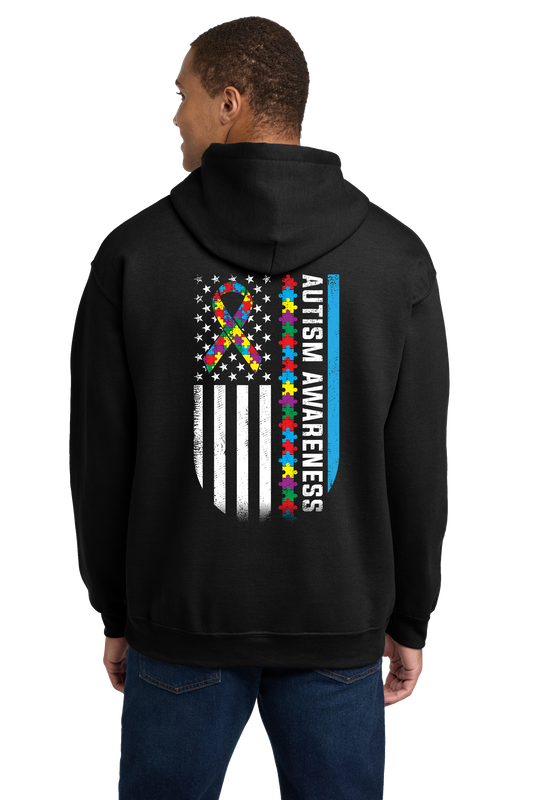 AUTISM AWARENESS FLAG HOODIE