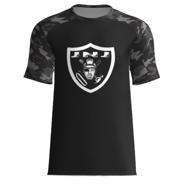 JnJ Construction - Black Camo t shirt
