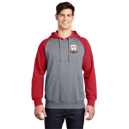 Raglan Colorblock Pullover Hooded Sweatshirt MAYHEM