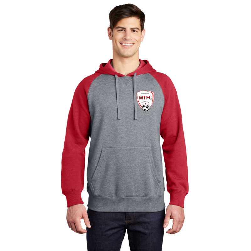 Raglan Colorblock Pullover Hooded Sweatshirt MTFC