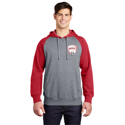 Raglan Colorblock Pullover Hooded Sweatshirt MTFC