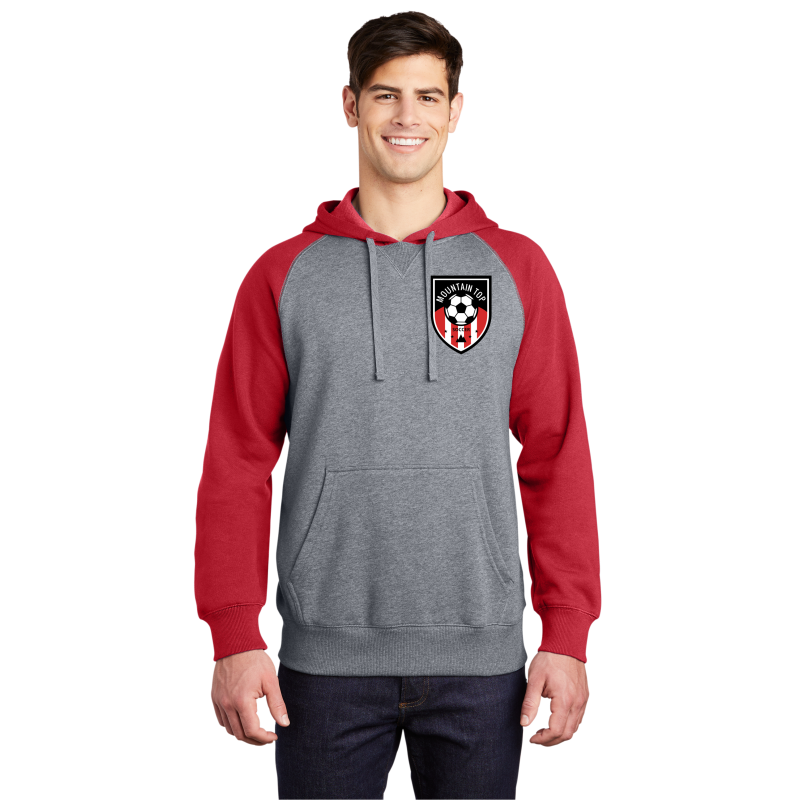 Raglan Colorblock Pullover Hooded Sweatshirt MYSA