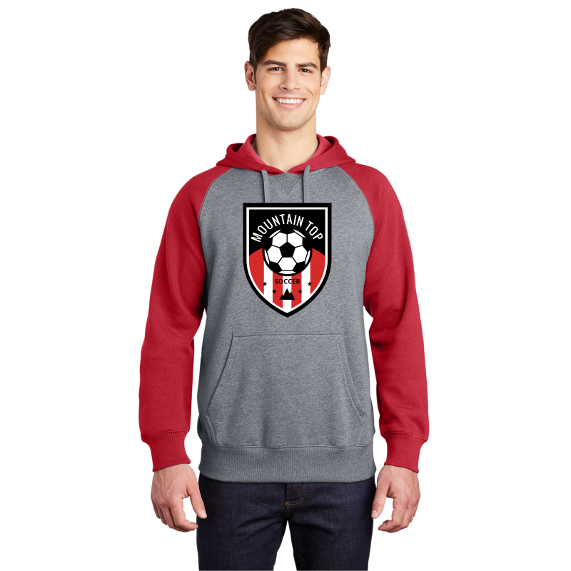 Raglan Colorblock Pullover Hooded Sweatshirt MYSA