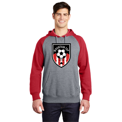 Raglan Colorblock Pullover Hooded Sweatshirt MYSA