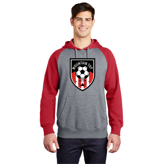 Raglan Colorblock Pullover Hooded Sweatshirt MYSA