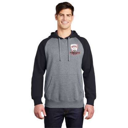 Raglan Colorblock Pullover Hooded Sweatshirt MAYHEM