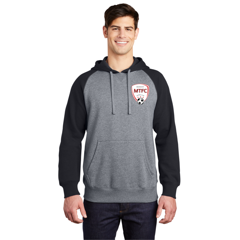 Raglan Colorblock Pullover Hooded Sweatshirt MTFC