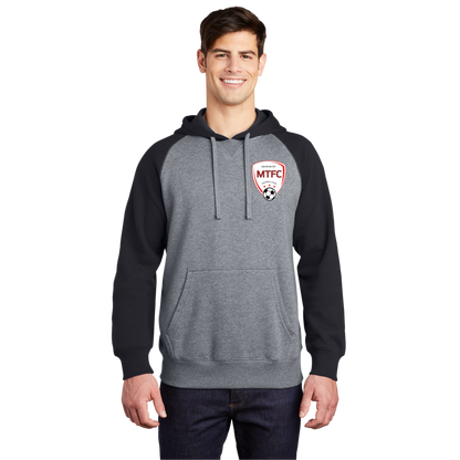 Raglan Colorblock Pullover Hooded Sweatshirt MTFC