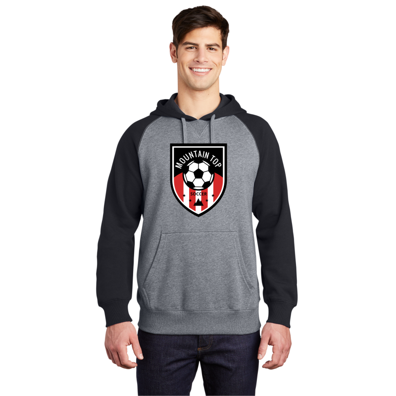 Raglan Colorblock Pullover Hooded Sweatshirt MYSA