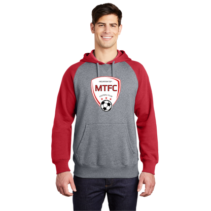 Raglan Colorblock Pullover Hooded Sweatshirt MTFC