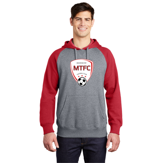 Raglan Colorblock Pullover Hooded Sweatshirt MTFC