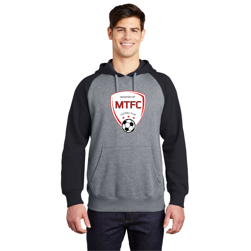 Raglan Colorblock Pullover Hooded Sweatshirt MTFC