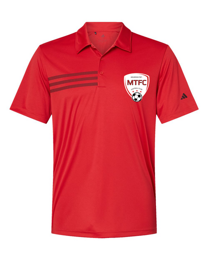 MTFC Adidas - 3-Stripes Chest Polo