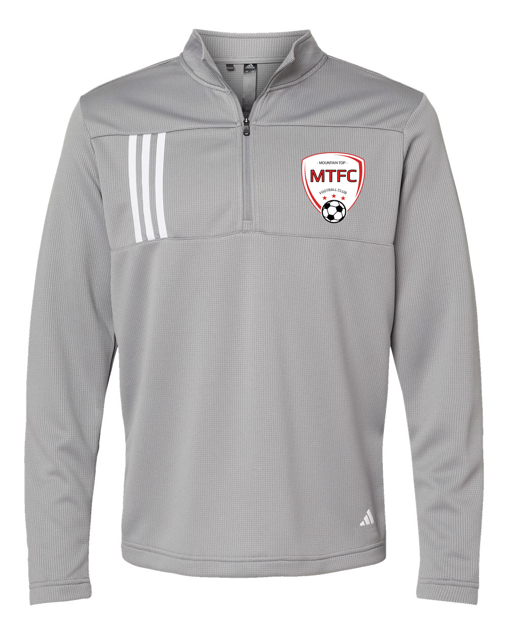 MTFC Adidas - 3-Stripes Double Knit Quarter-Zip Pullover