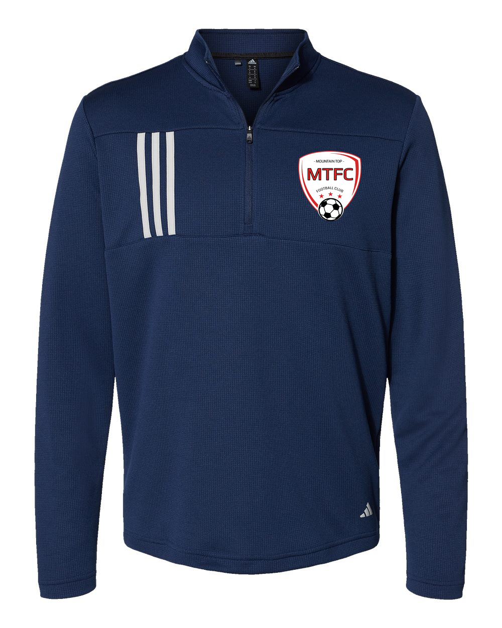 MTFC Adidas - 3-Stripes Double Knit Quarter-Zip Pullover