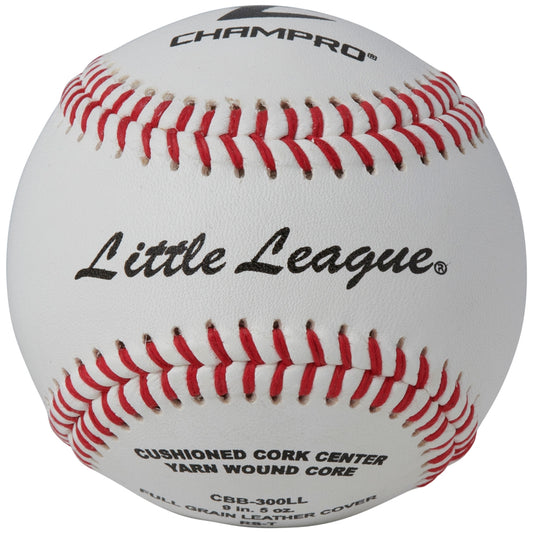 LITTLE LEAGUE® - DOUBLE CUSHION CORK CORE - FULL GRAIN LEATHER COVER