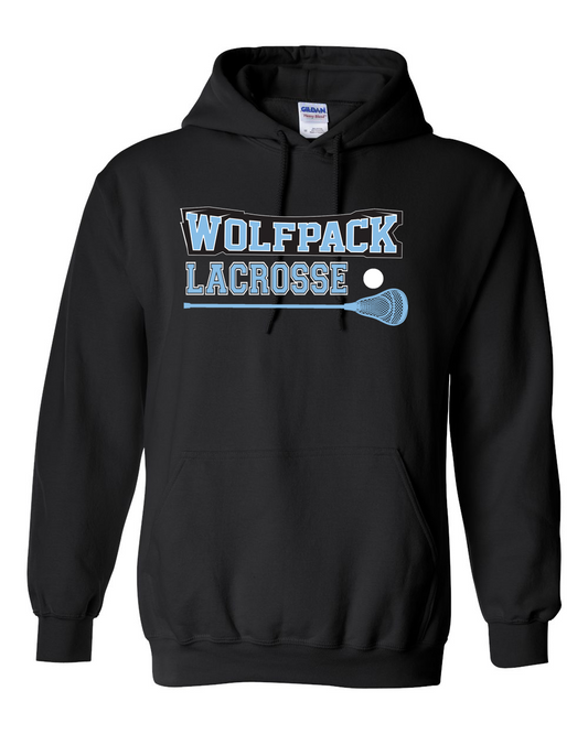 Wolfpack Lacrosse Hoodie - Stick design