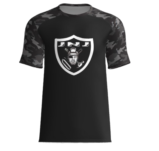 JnJ Construction - Black Camo t shirt
